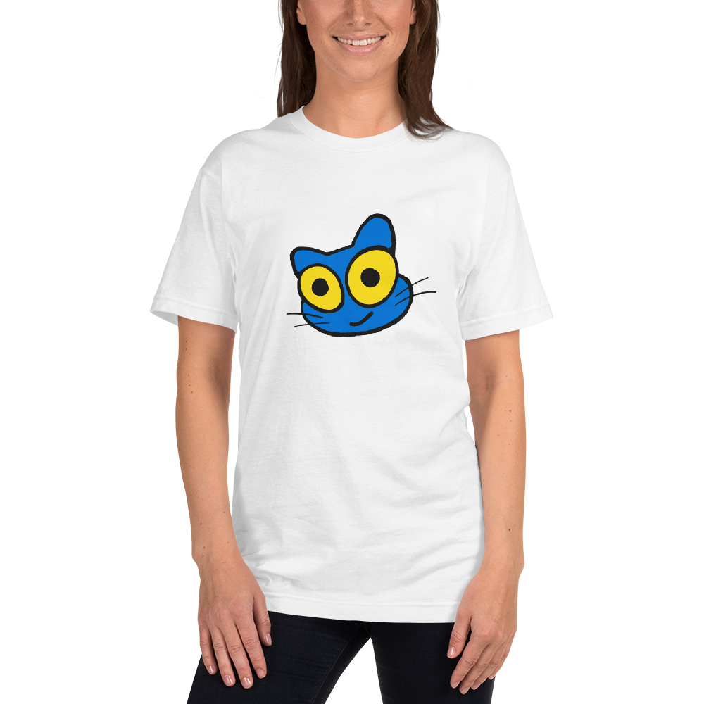 Blue Cat Face Unisex T-Shirt