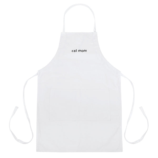 Cat Mom Embroidered Apron