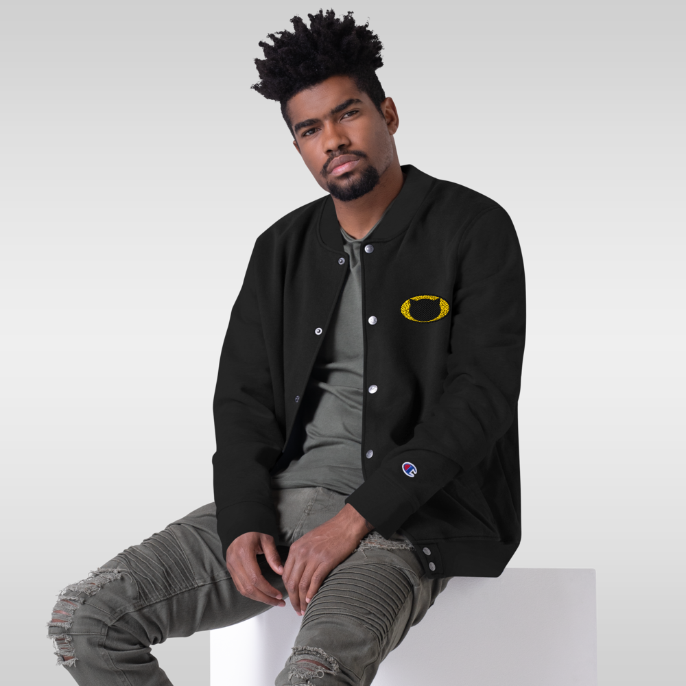 Champion Bomber Jacket with Embroidered Catman Logo