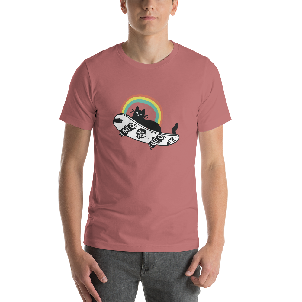 Skater Cat Unisex T-Shirt